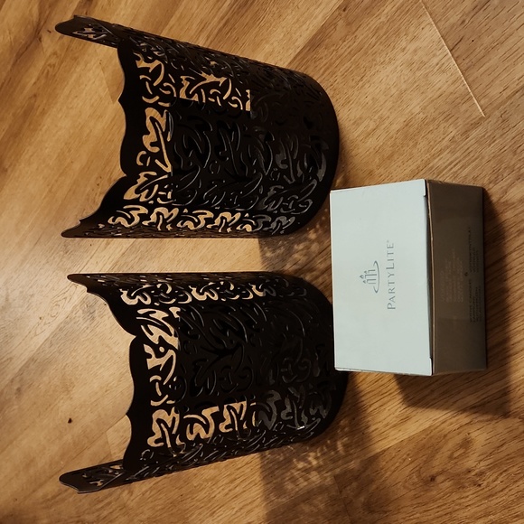 PartyLite Wall Decor 2 Partylite Leaf Votive Sconce Candleholder 6